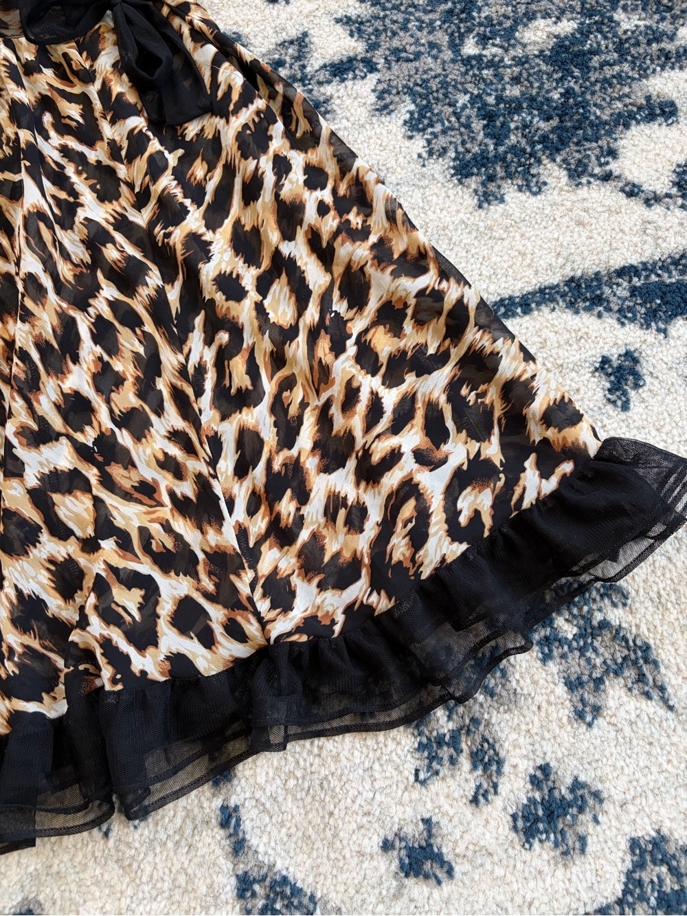 Betsy Johnson Animal Print Slip Dress MEDIUM - Picture 6 of 9